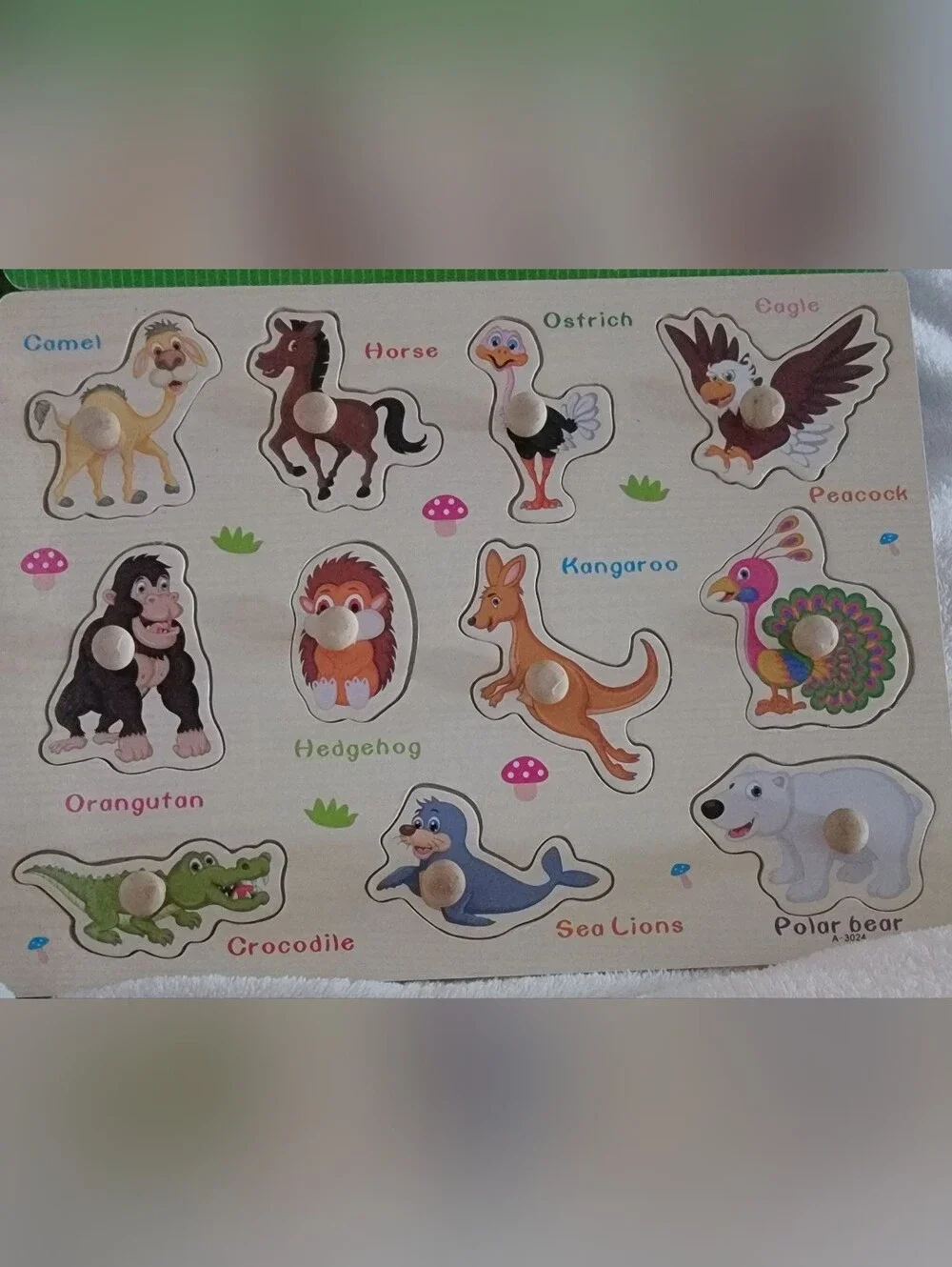 9 Wooden Puzzles Kids 3+ Years